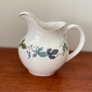 Royal Doulton Burgundy China Pitcher